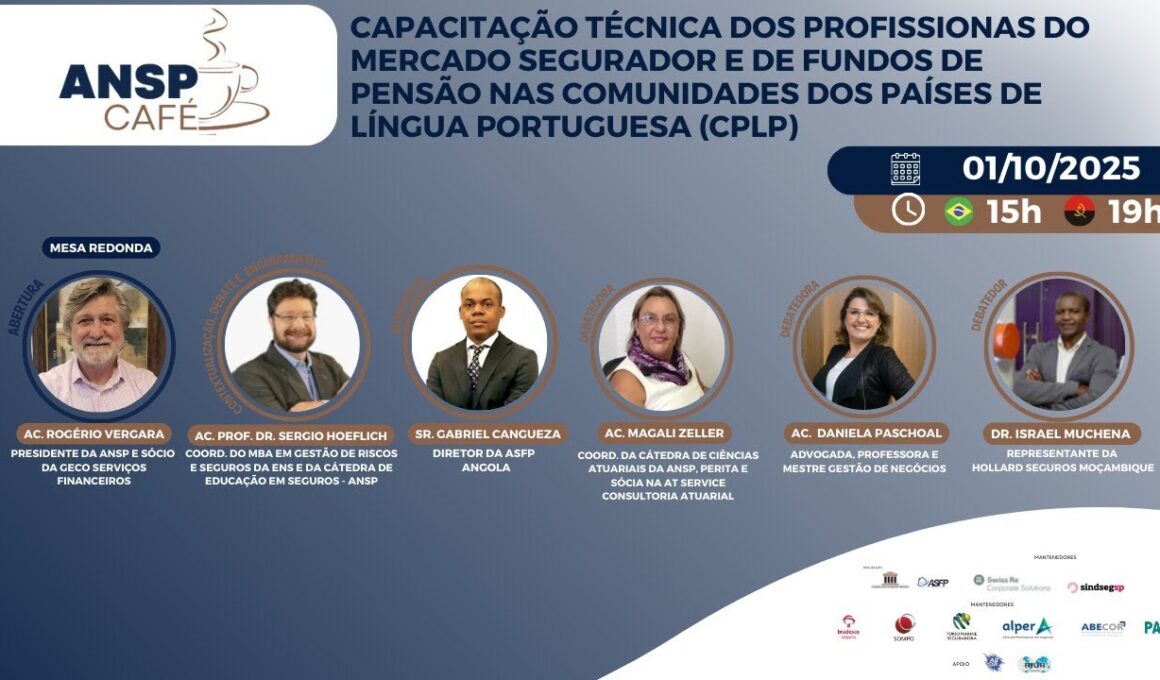 ANSP Café debate Capacitação Técnica em Seguros e Fundos de Pensão na CPLP / Reprodução