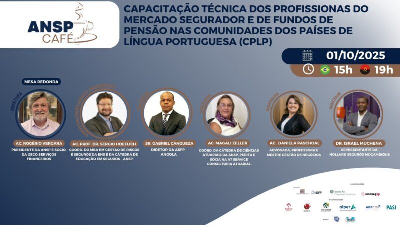 ANSP Café debate Capacitação Técnica em Seguros e Fundos de Pensão na CPLP / Reprodução