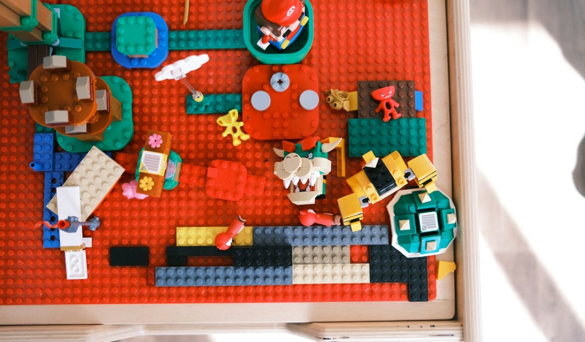 red green and blue lego blocks