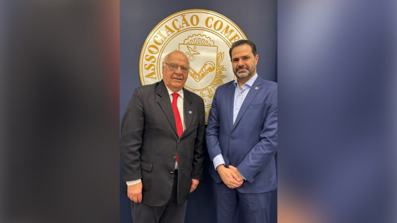Dr. Roberto Mateus Ordine (Presidente da Associação Comercial de São Paulo (ACSP), e Anderson Festa (Presidente da Associação Av. Henry Ford, Mooca e Região ) (Crédito: Em divulgação)
