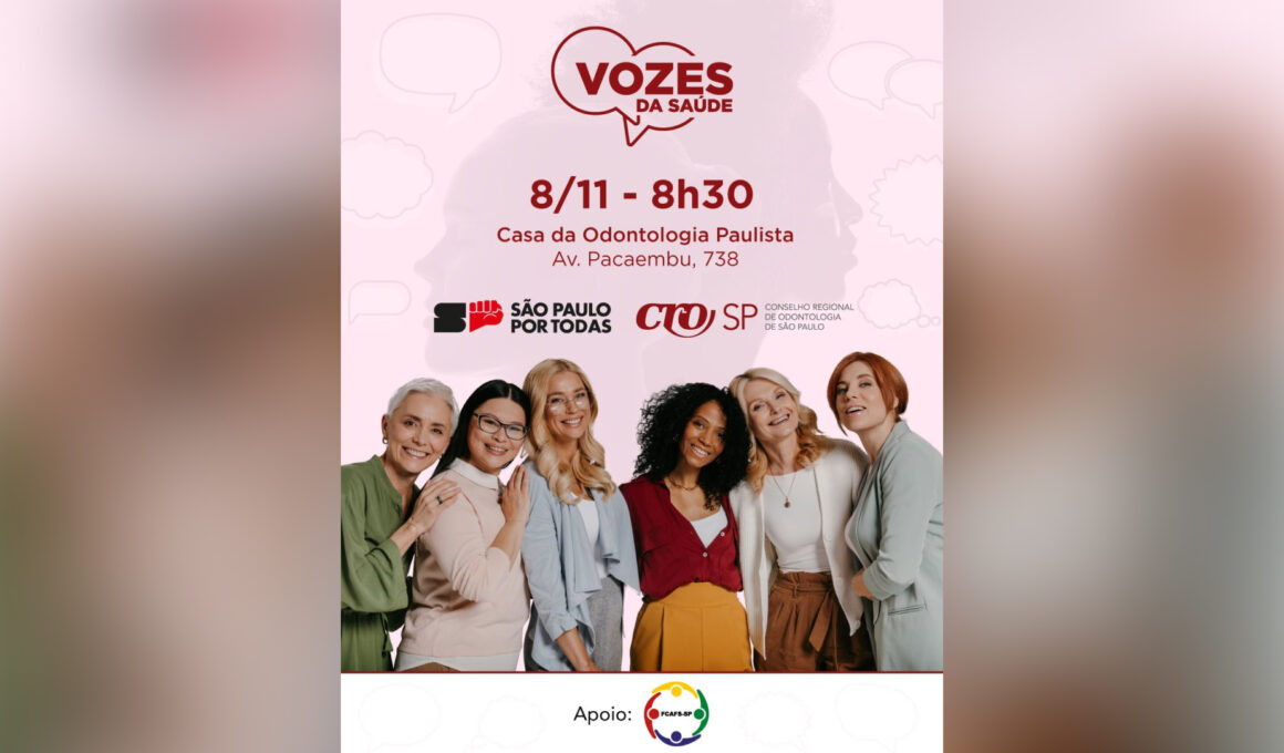 CROSP reúne profissionais no evento "Vozes da Saúde" para promover diversidade, ética e combate à violência contra as mulheres / Divulgação