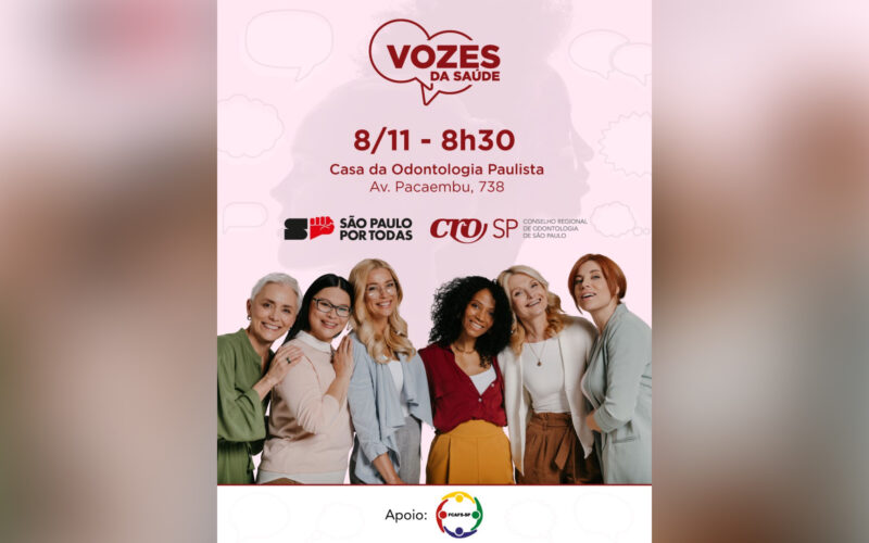 CROSP reúne profissionais no evento "Vozes da Saúde" para promover diversidade, ética e combate à violência contra as mulheres / Divulgação