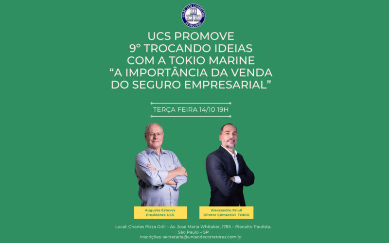 UCS promove 9º Trocando Ideias com a Tokio Marine sobre “A Importância da Venda do Seguro Empresarial” / Divulgação