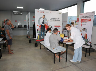 Fundación MAPFRE e RioSP promovem iniciativa de segurança viária para caminhoneiros em Pindamonhangaba durante a Semana Nacional do Trânsito / Foto: Divulgação
