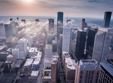 white high-rise buildings