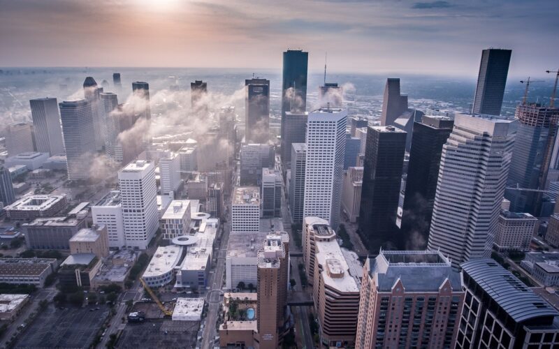 white high-rise buildings
